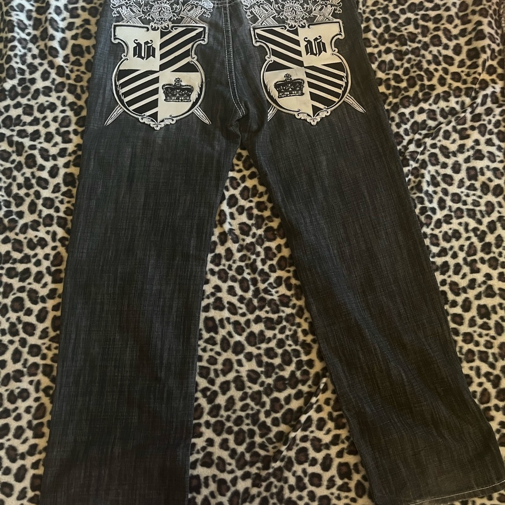 Stylish Jeans with Graphic Design